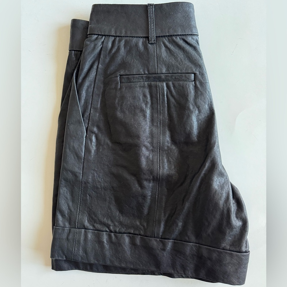 Club Monaco Rey Lambskin Shorts - Picture 3 of 5